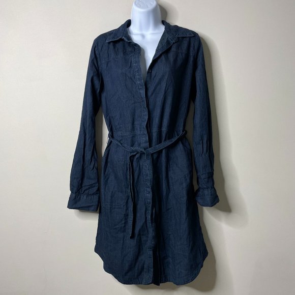 a new day Dresses & Skirts - A New Day Dark Blue Chambray Denim Dress Small